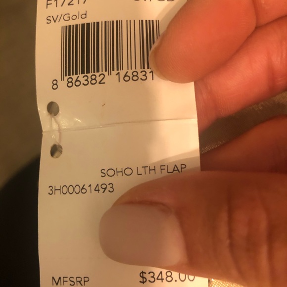 Gold Soho Leather Flap Coach Handbag - Picture 5 of 5